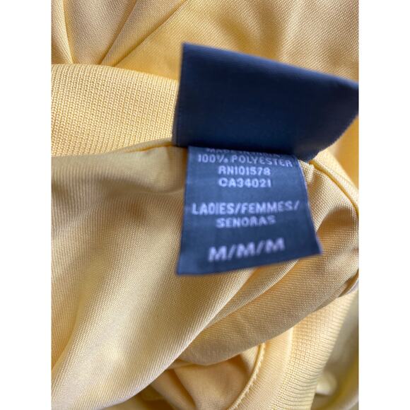 Page & Tuttle M Classic Polo Shirt Yellow Scotch Guard Protection Golf Spring - Picture 9 of 9